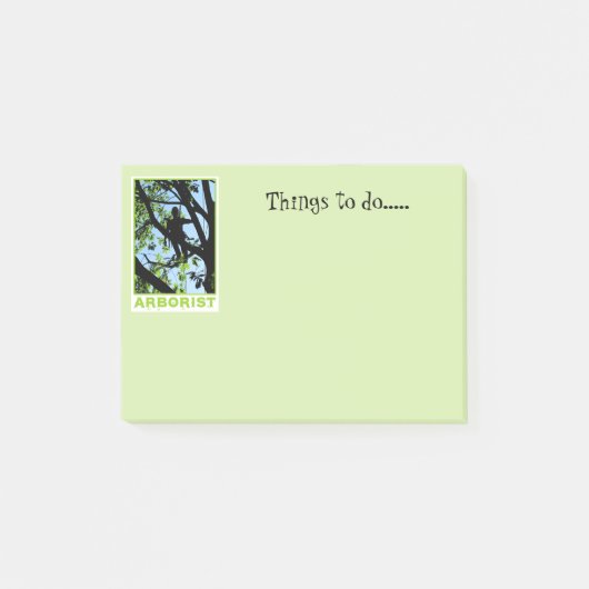 Boomklimmer Silhouet: Boomverzorger Post-it® Notes (Voorkant)