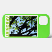 Boomklimmer Silhouette: Arborist Case-Mate iPhone Case (Achterkant (horizontaal))