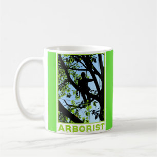 Boomklimmer Silhouette: Arborist Koffiemok