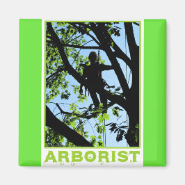 Boomklimmer Silhouette: Arborist Magneet