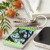 Boomklimmer Silhouette: Arborist Sleutelhanger (Voorkant Rechts)