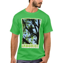 Boomklimmer Silhouette: Arborist T Shirt