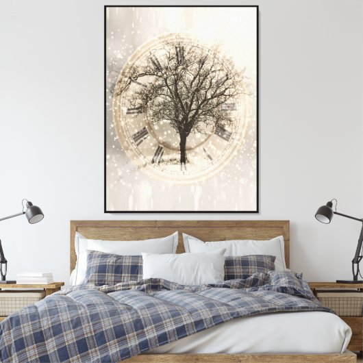 Boomklok Canvas Afdruk (Insitu (Slaapkamer))