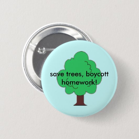 boomknop opslaan ronde button 5,7 cm (Voorkant /achterkant)