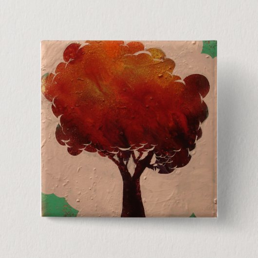 boomknop vierkante button 5,1 cm (Voorkant)