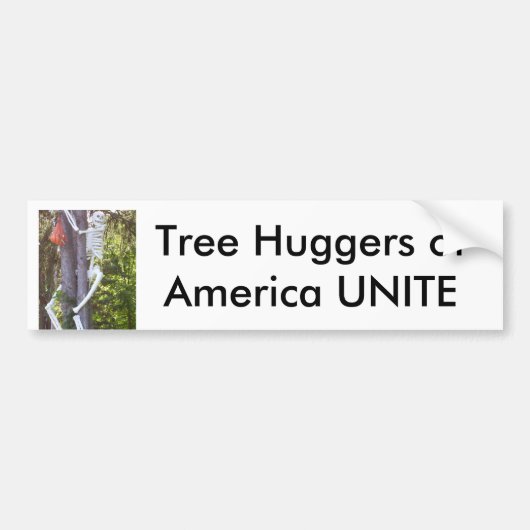 boomknuffel, Boom Huggers of America UNITE Bumpersticker (Voorkant)
