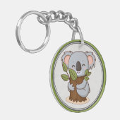 Boomknuffel Koala Beer AcrylSleutelhanger Sleutelhanger (Voorkant Links)