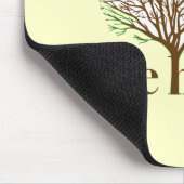 Boomknuffelaar met illustratie van een boom muismat (Hoek)