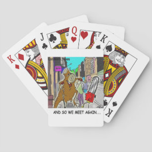 Boomknuffelaar Rick London Cartoon Grappige Cadeau Pokerkaarten