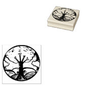 Boomknuffelaars kunst rubberstempel (Gestempeld)