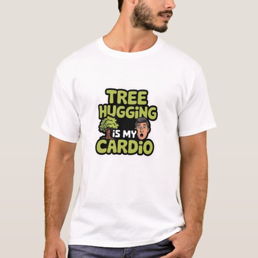 Boomknuffelen is mijn cardio t-shirt (Voorkant)
