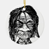 Boomkop Keramisch Ornament (Voorkant)