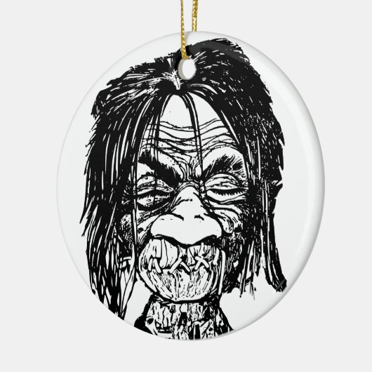 Boomkop Keramisch Ornament (Links)