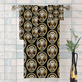 boomkor Beaded Motif - Art Deco - Naam toevoegen Bad Handdoek