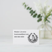  boomkor en boekkookplaat visitekaartje (Staand voorkant)