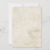 boomkor in het Baby shower dat partij is bij het  Kaart (Achterkant)