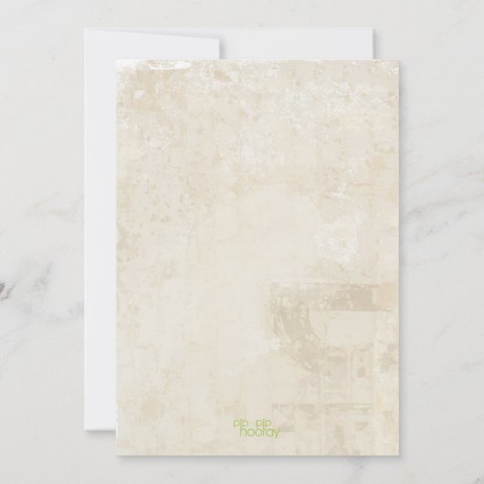 boomkor in het Baby shower dat partij is bij het Kaart (Achterkant)