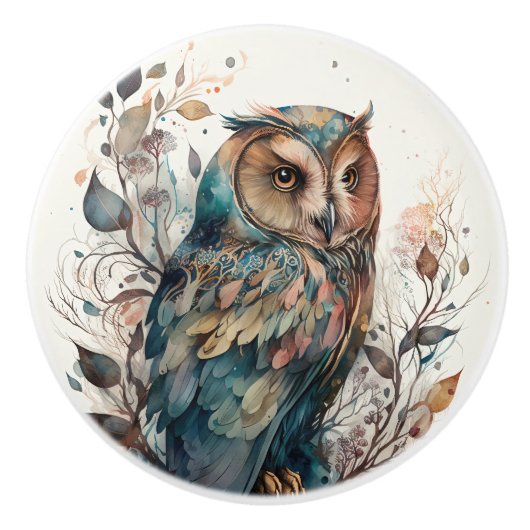 boomkor keramische knop (Voorkant)