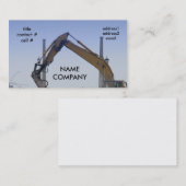 boomkraan visitekaartje (Voorkant / Achterkant)