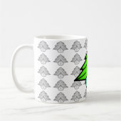 Boomkrijger (cartoon als gezicht) v1.1 koffiemok (Links)