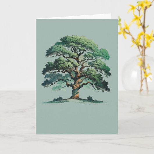 Boomkunst Kaart (Gele Bloem)