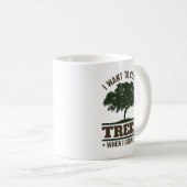 Boomkweker Ik wil in bomen klimmen als ik groot be Koffiemok (Voorkant rechts)