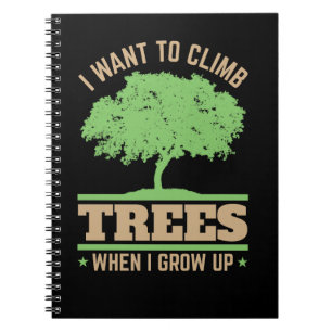 Boomkweker Ik wil in bomen klimmen als ik groot be Notitieboek