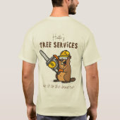 Boomkwekers Bos Verzorging Landschapsarchitectuur T-shirt (Achterkant)