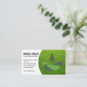boomlandschap | Gras | blauwe kraag Visitekaartje (Staand voorkant)