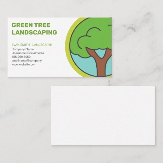 Boomlandschap Visitekaartje (Voorkant / Achterkant)
