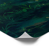 Boomlantaarn - Impressionistische stijl Natuur Art Poster (Hoek)