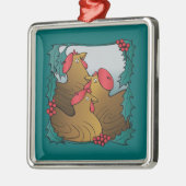 Boomlegkippen Metalen Ornament (Links)