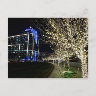 Boomlichten bij Klyde Warren Park Briefkaart