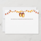 Boomlichten boom rustieke landelijke oriëntaalse l save the date (Achterkant)