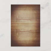 Boomlichten Rustieke Houten Trouw RSVP Kaarten (Achterkant)