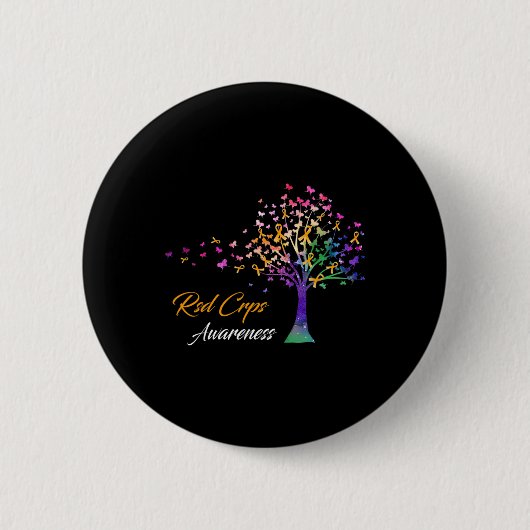Boomlint RSD CRPS Awareness Ronde Button 5,7 Cm (Voorkant)
