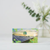 Boomlogo | Bladeren | Zonnepaneel Visitekaartje (Staand voorkant)