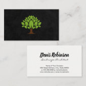 Boomlogo en bladeren visitekaartje (Voorkant / Achterkant)