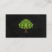 Boomlogo en bladeren visitekaartje (Voorkant)