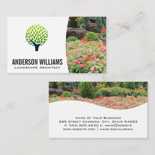 Boomlogo | Landschap Bloemen Bomen Visitekaartje (Voorkant / Achterkant)