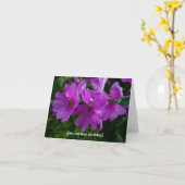 Boommalva wenskaart kaart (Gele Bloem)
