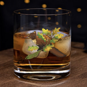 Boommarter Herfstbladeren Whisky Glas