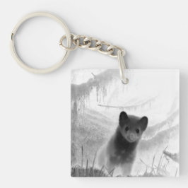 Boommarter Spookachtig Boswezen Cadeau Gotisch Sleutelhanger