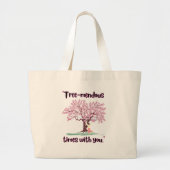 BOOMMENDUS QUOTE GROTE TOTE BAG (Voorkant)