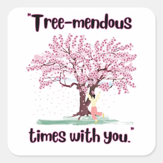 BOOMMENDUS QUOTE VIERKANTE STICKER (Voorkant)