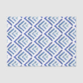 Boommetrisch zee glas - blauw tissuepapier (Voorkant)