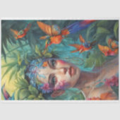 Boomnimf en Vlindervogels Tissuepapier (Voorkant)