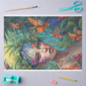 Boomnimf en Vlindervogels Tissuepapier (Craft)