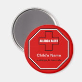 Boomnoten Allergy Medical Allergy Alert Magnet (Voorkant / Achterkant)