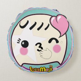 💖 BOOMOJI © KISSY BOO PILLOW – LIMITED EDITION ROND KUSSEN